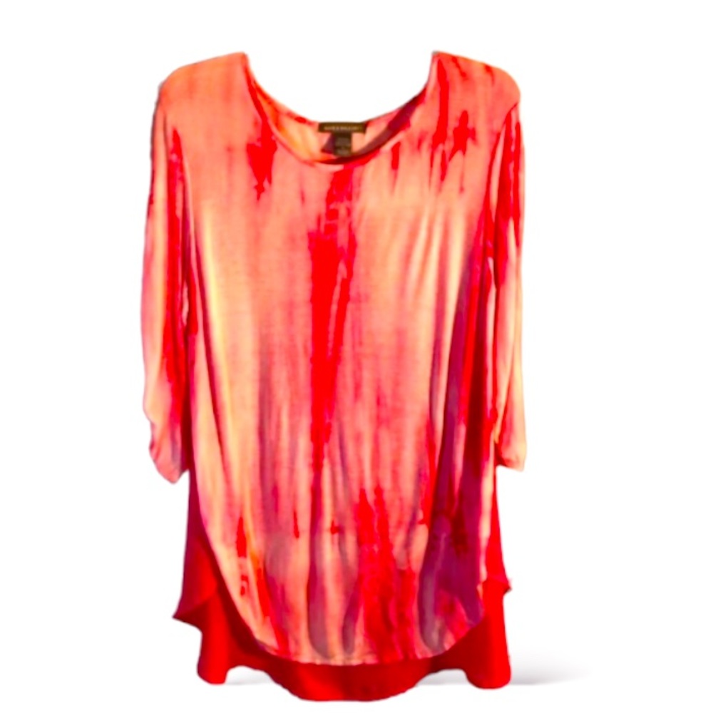 Kate & Mallory long Tie Dye Blouse size medium